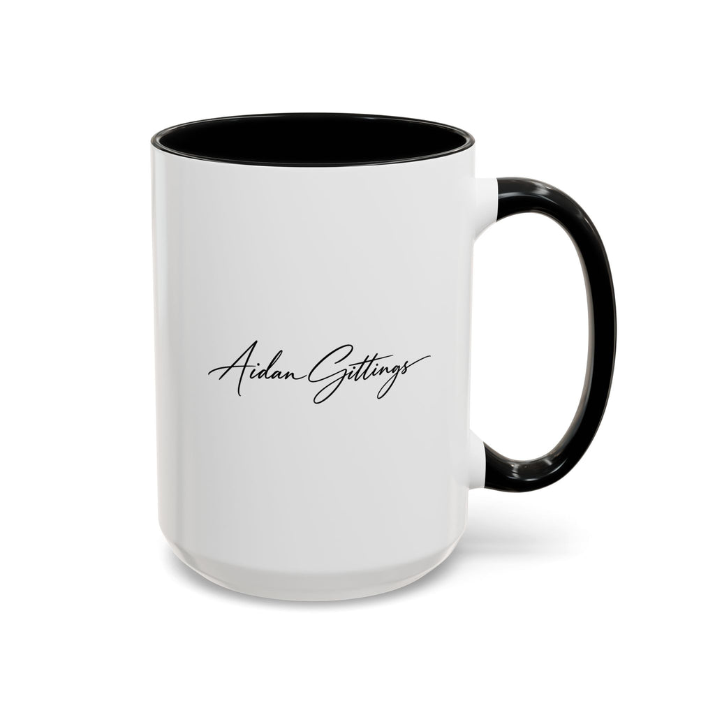 Aidan Gittings Welcome to the Show Album Mug — Custom Name Accent Mug (11/15oz)