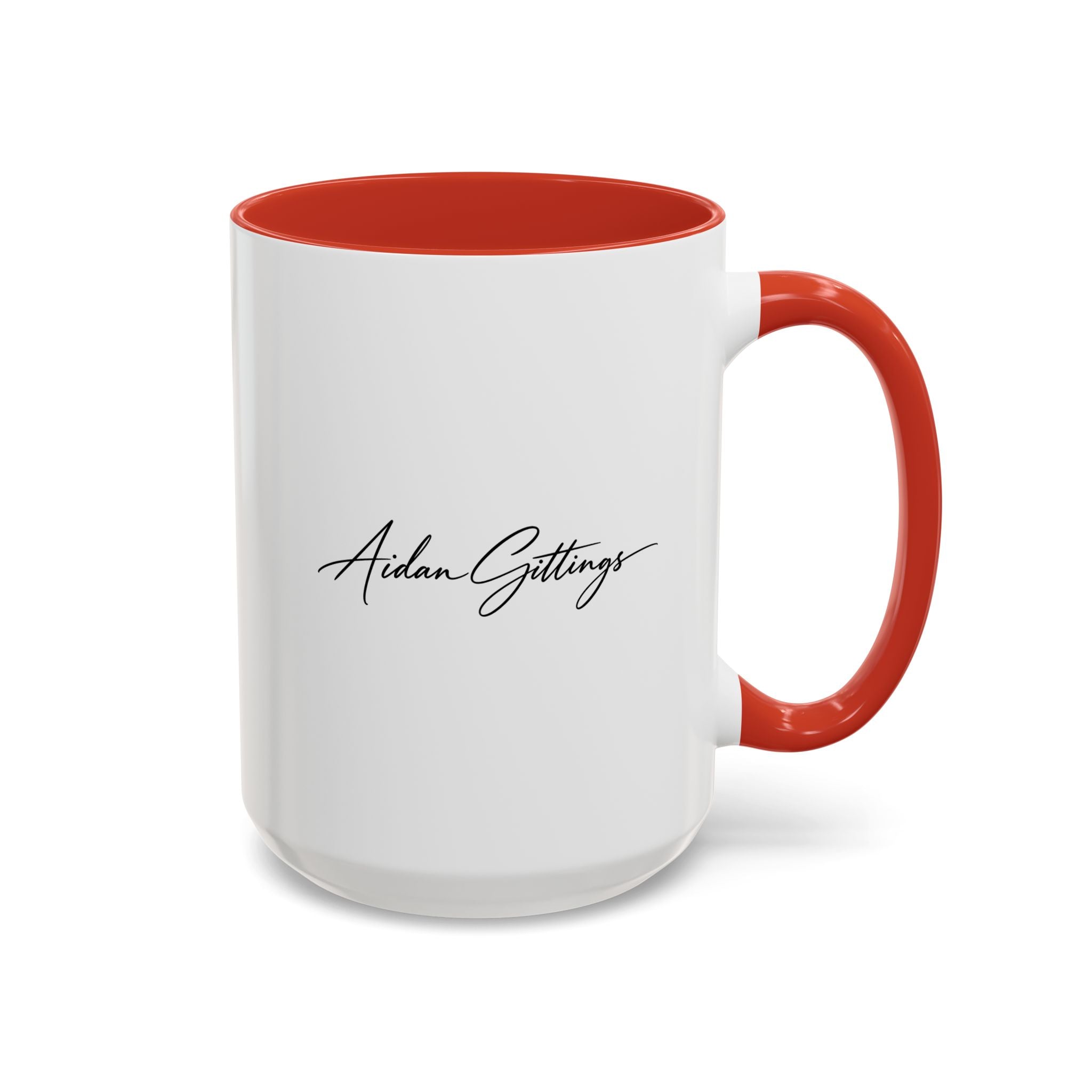 Aidan Gittings Welcome to the Show Album Mug — Custom Name Accent Mug (11/15oz)